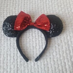 Disney Mini Mouse Ears Headband with Red Bow One Size Fits Most